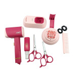 Mamido Mamido Detská kadernícka súprava s fénom ružová 12 ks príslušenstva