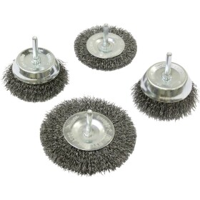 Makita Makita Sada okrúhlych kefiek 4 kusy. Oceľ D-65729 1 ks D-65729 1 ks; D-65729