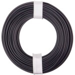 Donau Elektronik 125-011 opletenie / lanko 1 x 0.25 mm² čierna 10 m; 125-011