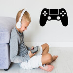 Veselá Stena Samolepka Ovládač na playstation Farba: zelená, Veľkosť: 40 x 26 cm