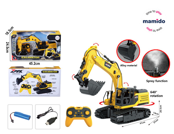 Mamido Mamido Bager na diaľkové ovládanie s kovovou lyžicou a efektom pary