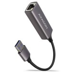 Axagon ADE-TR, USB-A 3.2 Gen 1 - Gigabit Ethernet sieťová karta, auto inštal, titánovo šedá (ADE-TR)