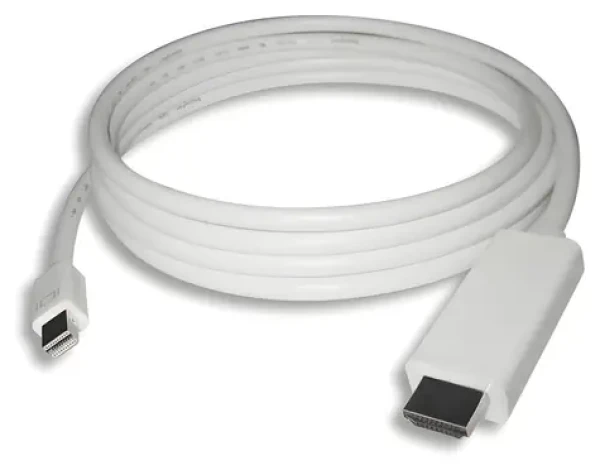 PremiumCord Kábel mini DisplayPort 1.2 - HDMI 2.0 biela / Kábel / 4K 60Hz / M/M / 2 m (kportadmk04-02)