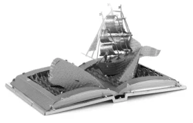 Metal Earth 3D Puzzle Kniha: Biela veľryba