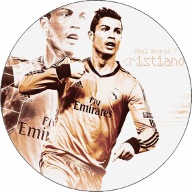 Jedlý papier Cristiano Ronaldo v pohybe 19,5 cm - Magic - Magic