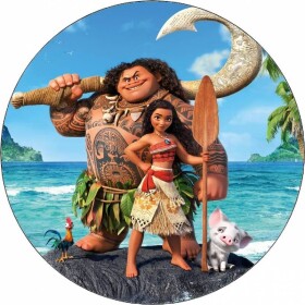 Jedlý papier Odvážna Vaiana a Moana 19,5 cm - Pictu Hap - Pictu Hap