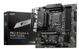 MSI PRE B760M-A WIFI DDR4 / B760 / LGA 1700 / 4x DDR4 / PCIEx16 / 1x 2.5 GLAN / Wi-Fi / mATX (PRO B760M-A WIFI DDR4)