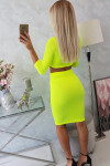 Dámsky set 9084 Neon yellow - K-Fashion UNI neon žlutá