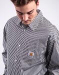 Carhartt WIP L/S Daldry Shirt Daldry Stripe, Black/Wax L