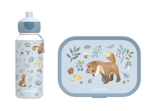 Little Dutch Olovrantový set (fľaša 400ml+box) Forest Friends (107410165408LD)