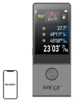 Mileseey D9 Pro / Laserový diaľkomer / 100 m / presnosť ±2 mm / dotykový displej (D9 Pro)