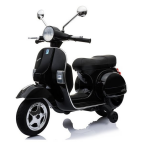 Mamido Detský elektrický skúter Vespa čierna
