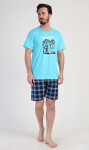 Pánske pyžamové šortky California - Vienetta XL světle modrá