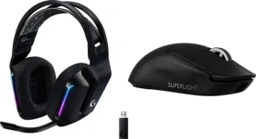 Logitech G733 Lightspeed čierna + G PRO X SuperLight 2 / Bezdrôtová herná sada / slúchadlá a myš