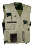 Pracovná vesta COFRA EXPERT khaki veľkosť 52 (CAEXPERT_00_52N-B)