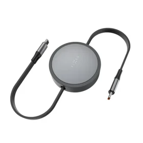 FIXED Navíjací kábel Retractable Cable s konektormi USB-C/USB-C 1m PD 100W 480Mbps sivý (FIXDRE-GR)