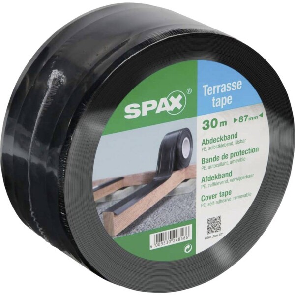SPAX 4000009186419 lepiaca páska čierna (d x š) 30 m x 87 mm 1 ks; 4000009186419
