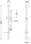 MEXEN/S - Diamond DF70 Set umývadlovej a vaňovej batérie s príslušenstvom, chróm 71503DF70-00