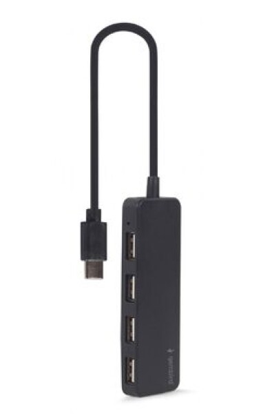 Gembird UHB-CM-U2P4-01 čierna / USB-C rozbočovač / 4X USB 2.0 (UHB-CM-U2P4-01)