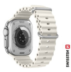 Swissten Silikónový oceánsky remienok pre Apple Watch 42/44/45/49mm kamenne šedá (46000403)