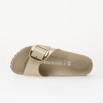 Tenisky Birkenstock Madrid Big Buckle Natural Leather Patent Women High-Shine Oyster EUR 38