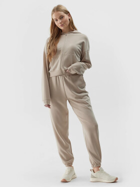 Dámske tepláky jogger s modalom 4F - béžové XL