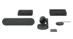 Logitech RALLY čierna / konferenčná kamera + stolný mikrofón + reproduktor + rozbočovač (960-001237)