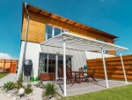 Hliníková pergola Terrassendach Original - biela (5,46 × 3,06 m)