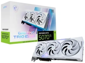 MSI GeForce RTX 5070 Tí 16G GAMING TRIO OC WHITE / 2572MHz / 16GB GDDR7 / 256-bit / 1x HDMI + 3x DP / 750W (16) (RTX 5070 Ti 16G GAMING TRIO OC WHITE)