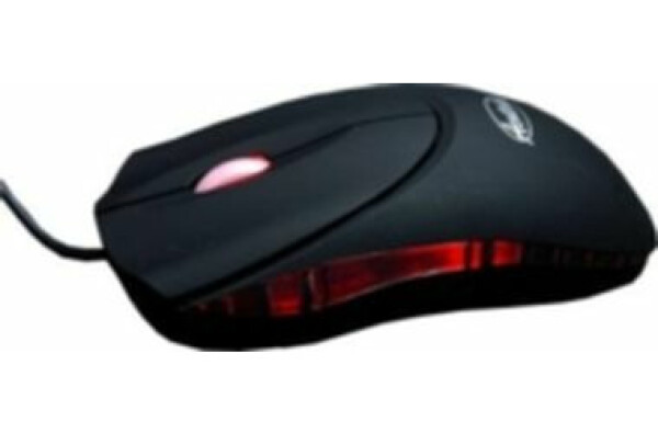 Acutake Fire-O-Mouse 3D / Myš / pogumovaný povrch / USB / PS/2 / 800dpi / Čierna (ACU-FIRE-O-MOUSE01)