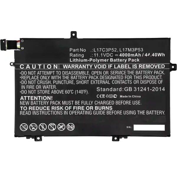 CoreParts Batéria pre notebook Lenovo ThinkPad L480 čierna / Batéria pre notebook / Li- ION / 210g (MBXLE-BA0130)