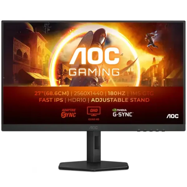 27" AOC Gaming Q27G4XF čierna / IPS / 2560x1440 / 16:9 / 1ms / 80mil: 1 / 300cd-m2 / HDMI + DP / VESA (Q27G4XF)