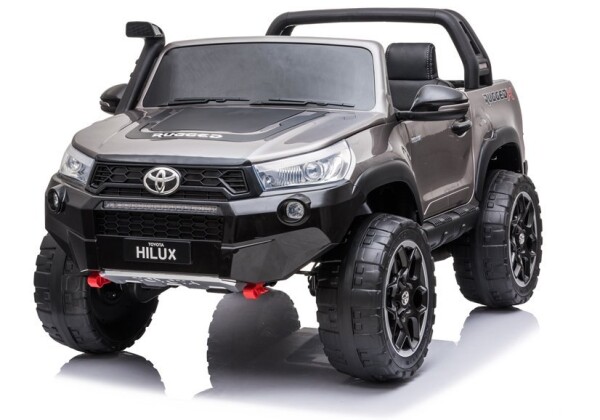 Mamido Detské elektrické autíčko Toyota Hilux 4x4 lakované šedé