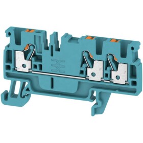 Weidmüller 1521780000 priechodná svorka 5.1 mm pružinová svorka modrá 100 ks; 1521780000