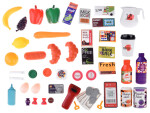Mamido Veľký obchod supermarket cukráreň kaviareň + vozík príslušenstvo ZA4638