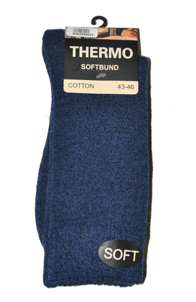 WiK 23402 Thermo Softbund pánske ponožky 39-46 černá melanž 39-42