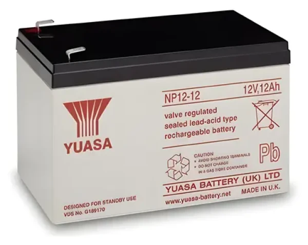 Yuasa NP 12-12 olovený akumulátor 12V 12Ah / Akumulátor / VRLA / bezúdržbový (700-02-111)