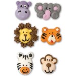 Zdobenie cukru na tortu ZOO 6 ks - Decora - Decora