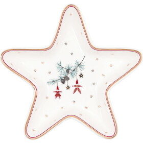 GREEN GATE Porcelánový tanier v tvare hviezdy Juana White