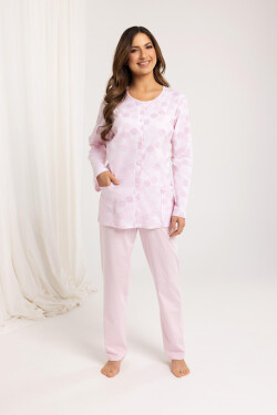 Pyžamo Regina 710 long/r M-XL Z25/26 dámske nezapínané Růžová M