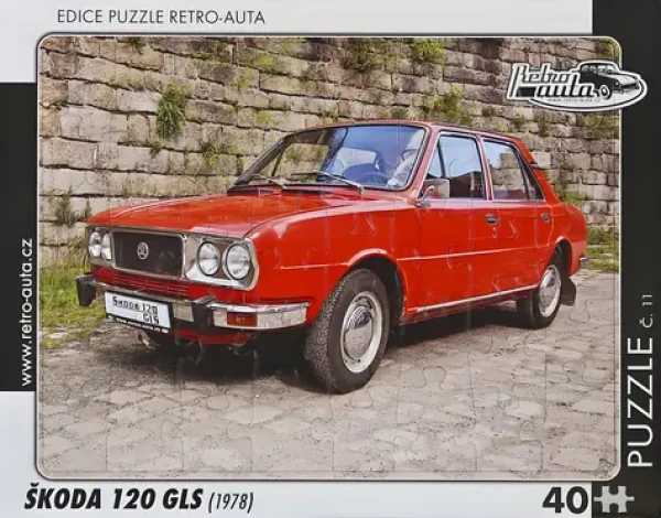RETRO-AUTA Puzzle č. 11 Škoda 120 GLS (1978)