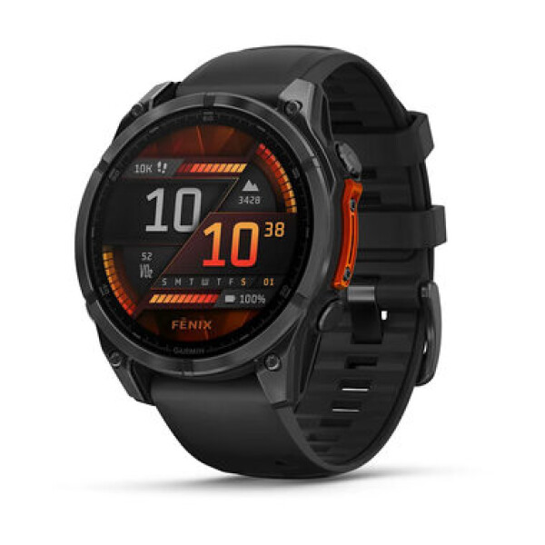 Garmin Fenix 8 47mm AMOLED čierna / Chytré hodinky / GPS / 1.4 "d. displej / mapy / BT / WiFi / vodeodolné (010-02904-00)