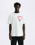 Thinking MU Tape Heart Aaron Tee WHITE M