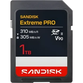 SanDisk Extreme PRO SDXC 1TB / Pamäťová karta / UHS-II V90 / čítanie 310 MB/s / zápis 305 MB/s (SDSDXDE-1T00-GN4IN)