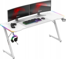 Huzaro Biurko gamingowe Huzaro Hero 4.8 White RGB