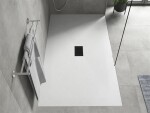 MEXEN/S - Hugo sprchová vanička SMC 200x100, biela, krytka čierna 42101020-B