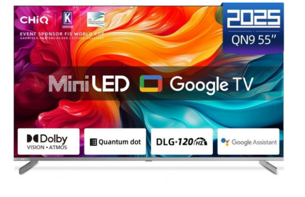 CHiQ M55QN9V Mini LED 55'' 4K Ultra HD Google TV