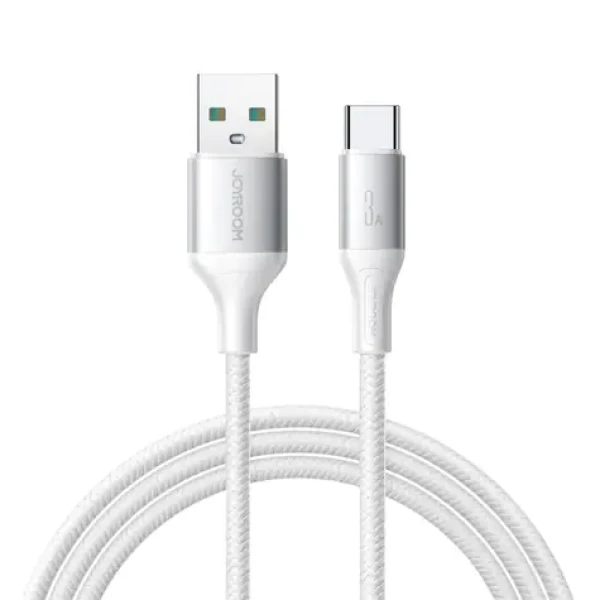 Joyroom S-A28 Flash Series Nabíjací kábel USB-A (M) - USB-C (M) 3A 1m biela (6956116798284)