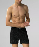 Boxerky Atlantic 2MBX-058 A'2 S-2XL černo-černá L
