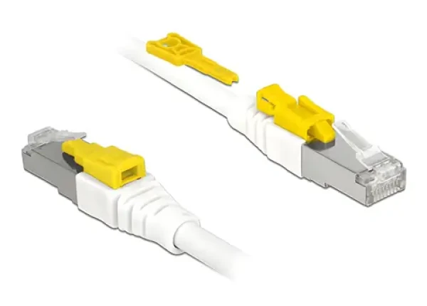 DeLock Kábel RJ45 Secure / Patch kábel / Cat.6A / S/FTP / 2 m (85332)